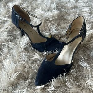 Anne Klein I flex Woman’s Blue Tstrap sexy heels size 7.5